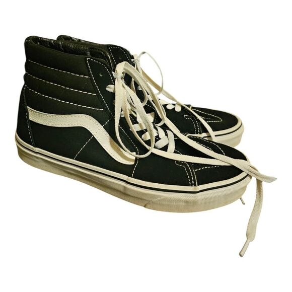 VANS | SKATE SK8-HI Black High Tops  Size 9 Womens/7.5 Mens  Old School - Picture 1 of 7